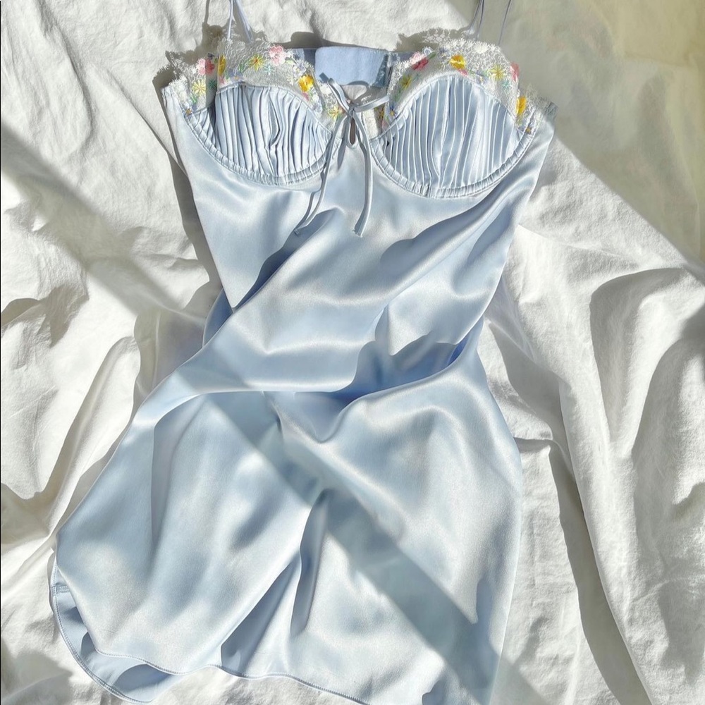 For Love and Lemons Paloma Slip Dress💙🌸✨